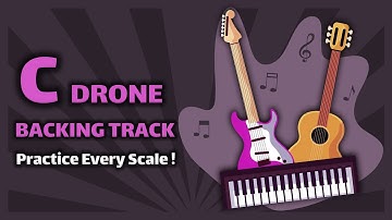 C Drone Backing Track | Practice every mode & scale on Guitar