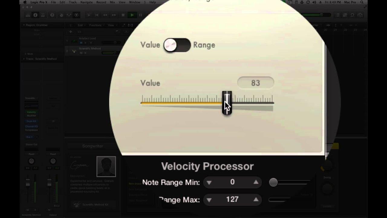 Logic Pro X MIDI Velocity Processor Quick Look YouTube