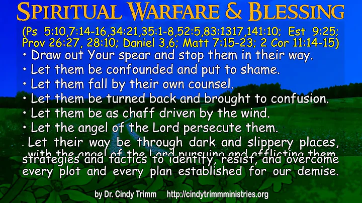 Spiritual warfare & Blessings by Dr.cindy Trimm