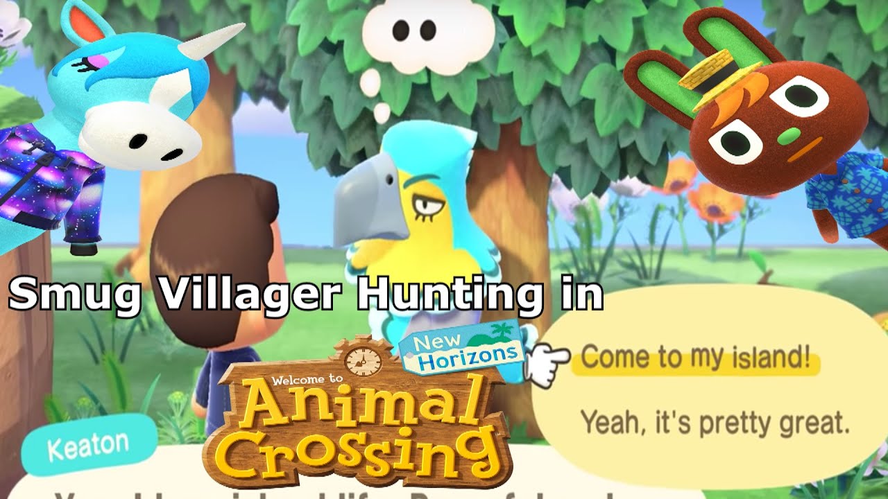 Smug Villager Hunting in Animal Crossing New Horizons! YouTube