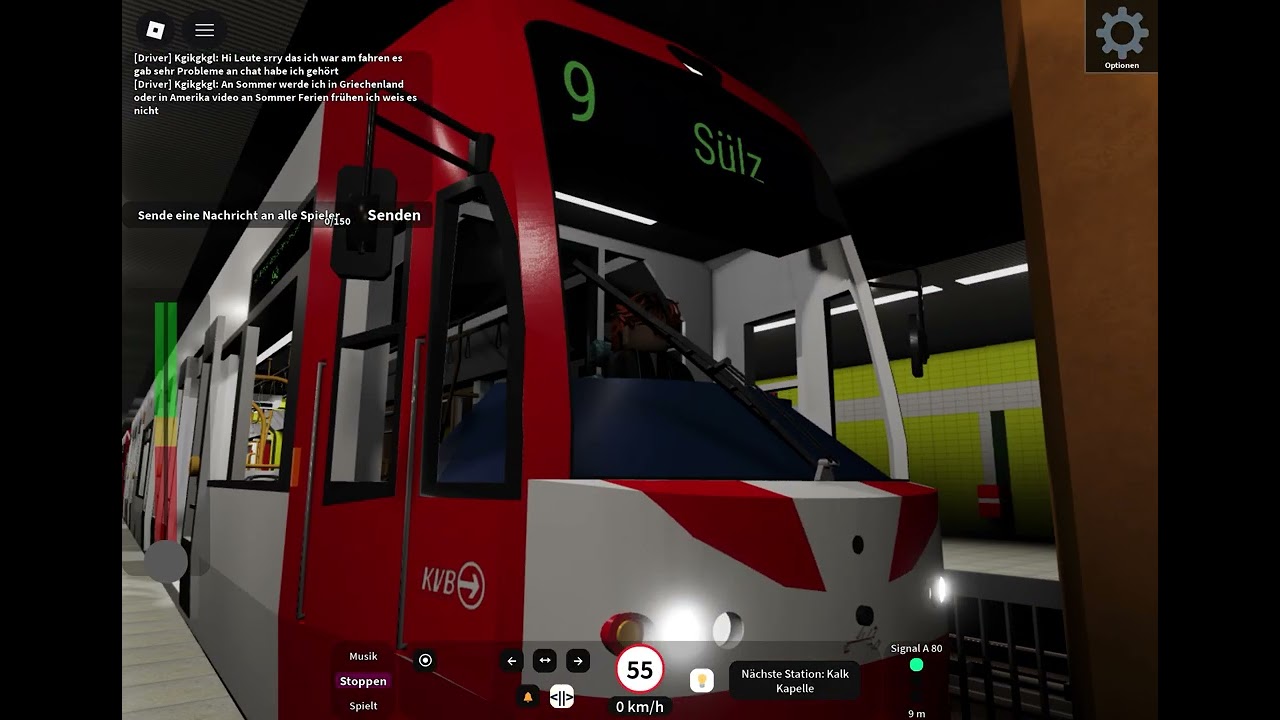 Linie 9 von Autobahn zu Köln Messe Deutz kvb  bombadierer K4500