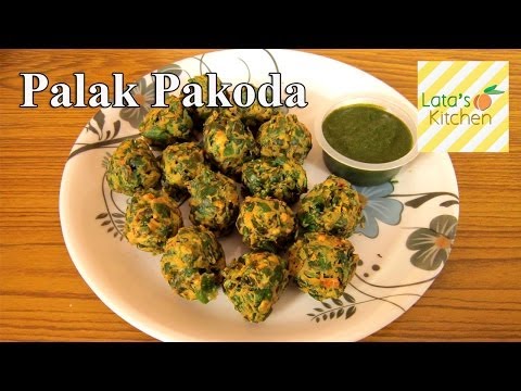 palak-pakora-recipe---spinach-fritters-—-indian-vegetarian-recipe-video---lata's-kitchen