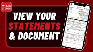 Wells Fargo - How to View Statements & Tax Documents !!