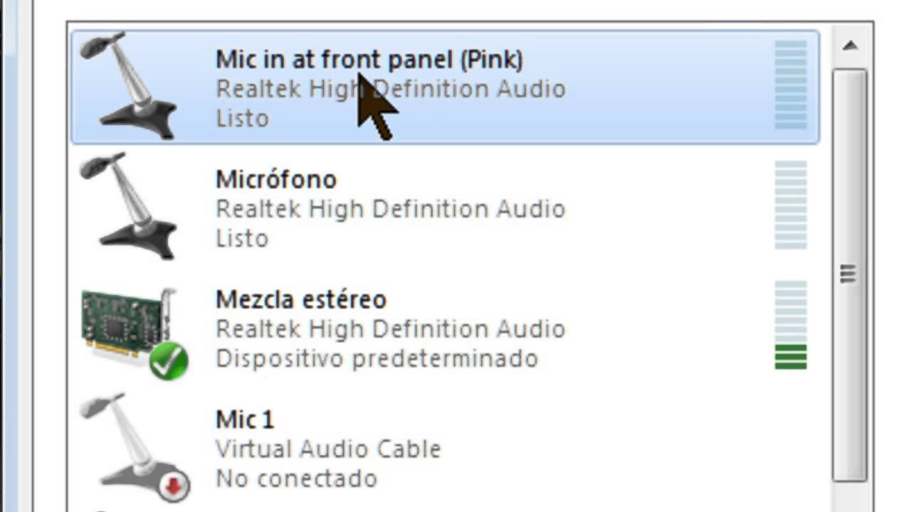 Realtek High Definition Configura Mezcla EstÉreo Para Usar El MicrÓfono Al Mismo Tiempo Youtube 6223