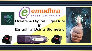 How To Create Digital Signature (DSC) In Emudhra Using Biometric | Using Biometric And Create DSC
