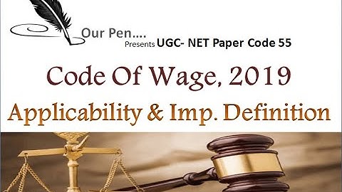 Code Of Wages, 2019 | Part 2