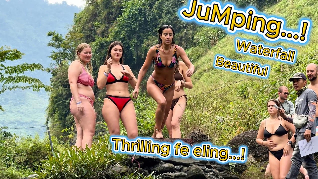 A 45-meter waterfall jump — who’s brave enough to take it? #usa #waterfall #cliffjumping #travel