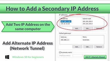 How to add a secondary IP address to a computer