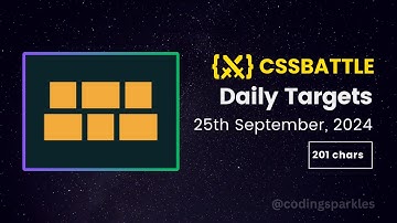 CSS Battle Daily Targets Solution (99.6%) | 25th September, 2024 | #html #css #cssbattle