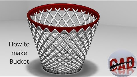 How to make bucket in Solidworks | Solidworks tutorial for beginners