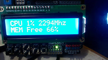 Arduino + LCD Keypad Shield + LCD Smartie 5.4