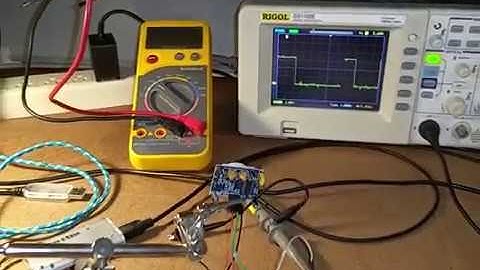 PIR sensor - testing and looking at sensor output with oscilloscope