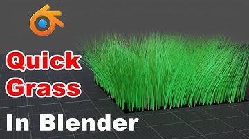 Quick Grass in Blender using Particle Physics | Create Grassland