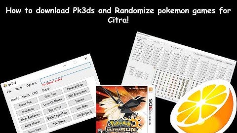 How to download Pk3ds and Randomize pokemon games for Citra! (2021)