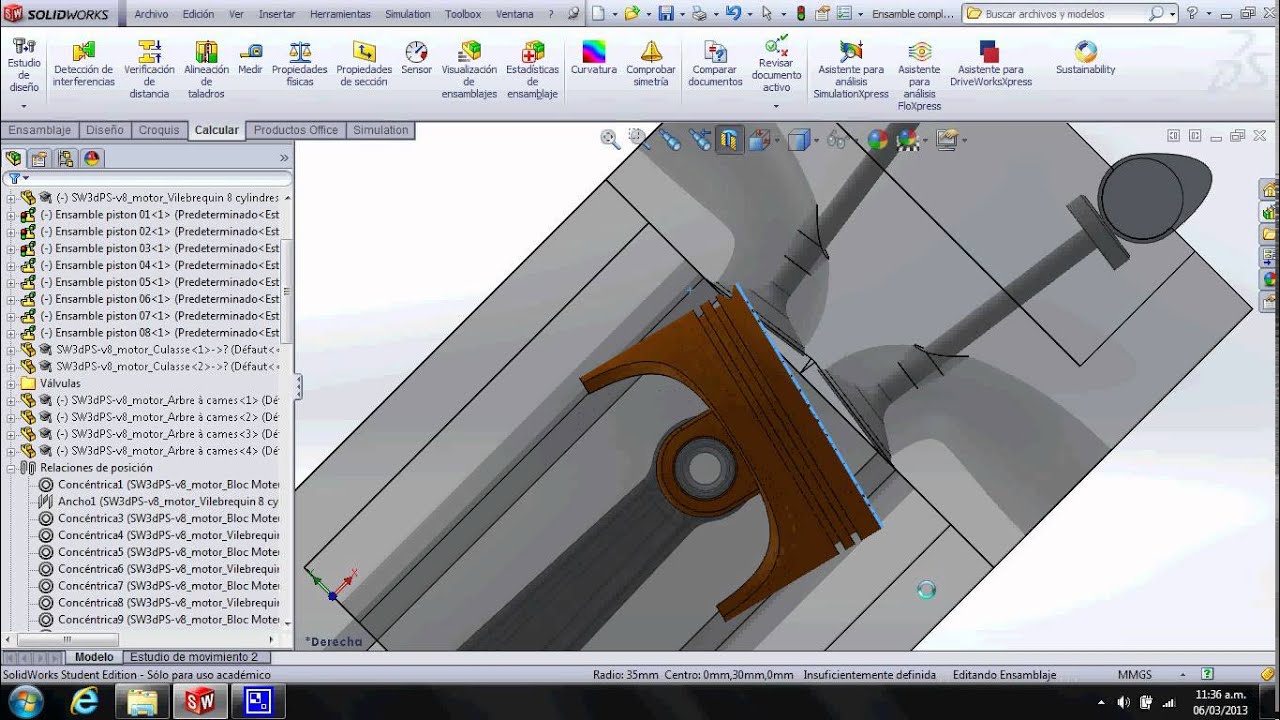 Configurar el motor V8 a tiempo - YouTube