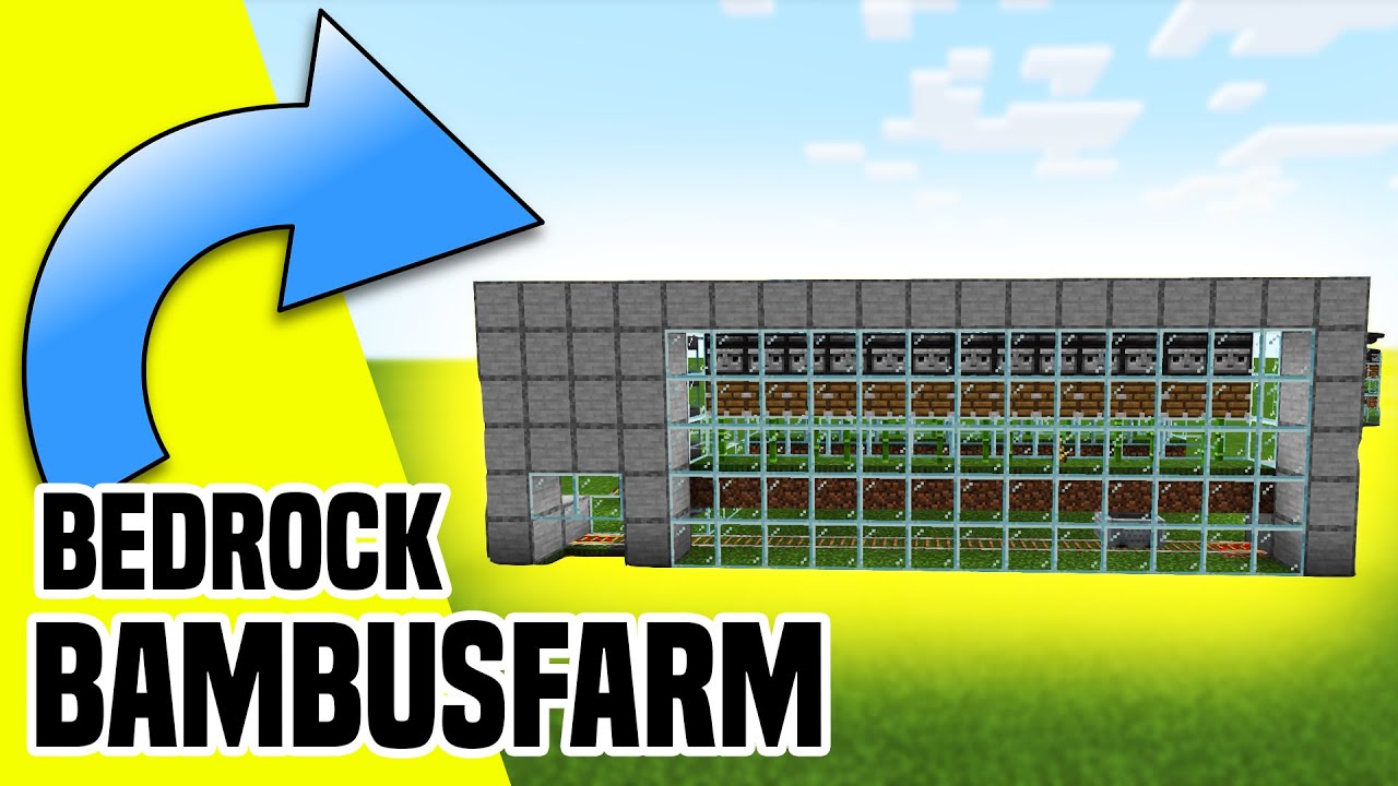 Minecraft Bedrock Bambusfarm | funktioniert auf allen Versionen