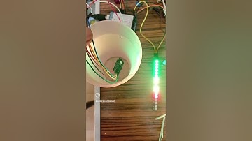 #arduino with #ms5540 sensor to measure water depth with #ws2812b #led strip as indicator