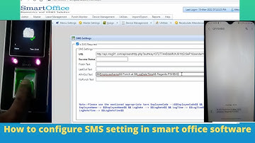 How to configure SMS setting in smart office software | How to send SMS through attendance software