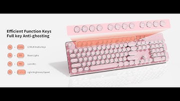 EWEADN TK950 Typewriter Keyboard Wireless Mechanical Keyboard