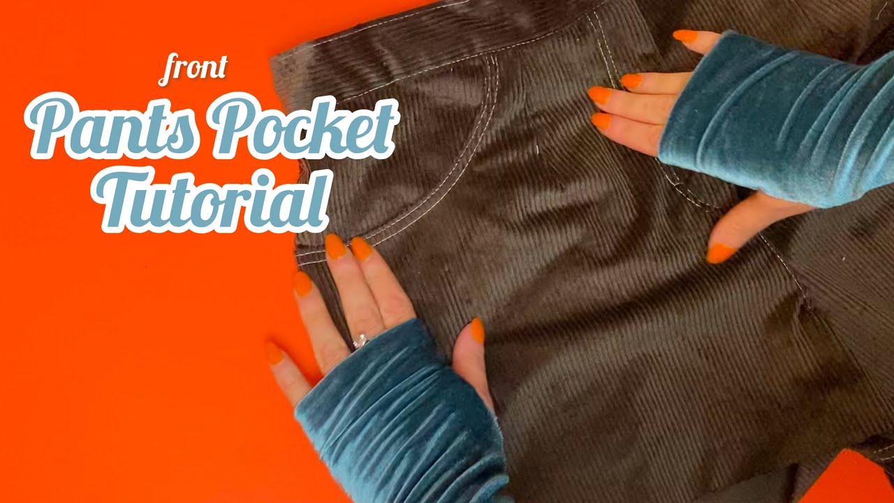 how to sew pants pockets/sewingtutorial - YouTube