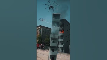 H300 Firefighting Drone Extinguishing Fires in Egyptian Cities Demo