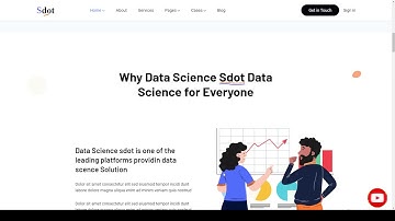 Sdot - Data Science HTML Template ML data analytics Website Builder