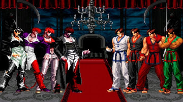 [KOF Mugen] Orochi Iori Team vs Kim Kaphwan Team