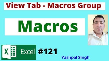 Macro (View Tab) in excel |Complete Knowledge| Hindi |
