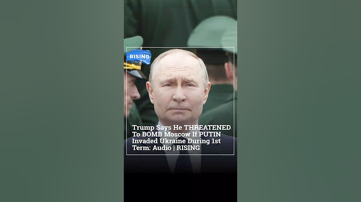Trump Says He THREATENED To BOMB Moscow If PUTIN Invaded Ukraine During 1st Term: Audio | RISING