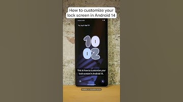 How to customize your lock screen in #Android14 #Google #Shorts