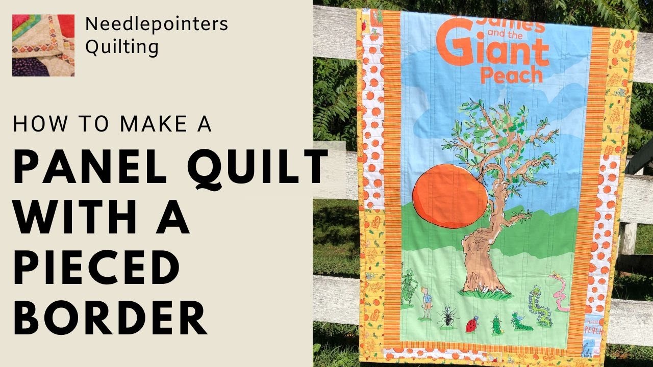 Step 2 - framing up a quilt panel using a patchwork border
