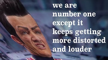 we are number one except it keeps getting more distorted and louder -- A Short Meme