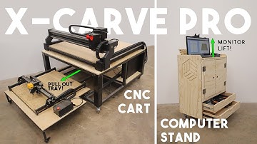 Building a CNC Cart & Computer Cabinet for my X-CARVE PRO | Free Plans
