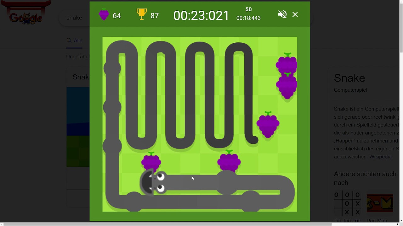 Google Snake (Web) high score by MrHPvP