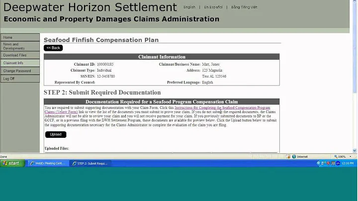 Seafood Compensation Program   Individual Fishing Quota Shares