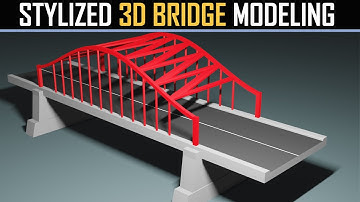 Blender 2.8x Stylized 3D Bridge Modeling