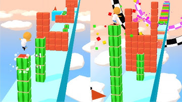Cube Surfer 3D All Levels Gameplay Android IOS Best Game Mobile Level 77-78