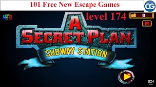 101 Free New Escape Games level 174 - A Secret Plan SUBWAY STATION - Complete Game screenshot 5