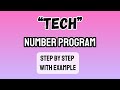 Tech Number Program | What is Tech Number ? | Tech Number क्या हैं ?