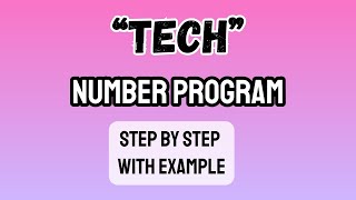 Tech Number Program | What is Tech Number  | Tech Number क्या हैं 