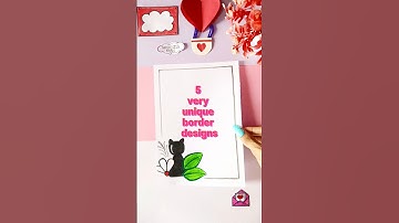 EASY BORDER DESIGNS/PROJECT WORK DESIGNS/CORNER AND SIDE BORDER DESIGN #shehnilakhan