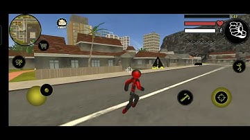 Stickman Rope Hero Open-World Android GTA Gameplay #1 (HD)