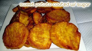 Pritong Kamote Na May Asukal
