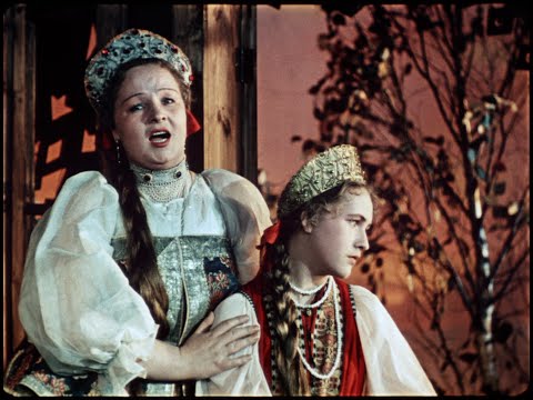 Русская народная песня «Пряха». Поёт Вероника Борисенко 🎥 Киноконцерт 1952 года
