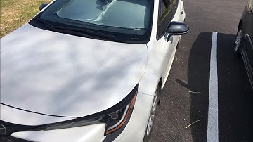 Corolla Hatchback Carbon Mirror Cover Installed カローラスポーツ