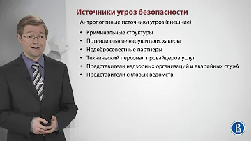 Источники угроз безопасности информации