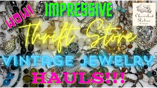 My New York Thrift Store Vintage Jewelry Haul Is Sure To Impress-Lots of 925 & Signed Pieces!! (067)