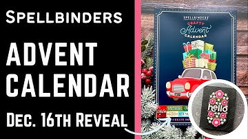 December 16th | Spellbinders Advent Calendar Reveal | #teamspellbinders #neverstopmaking