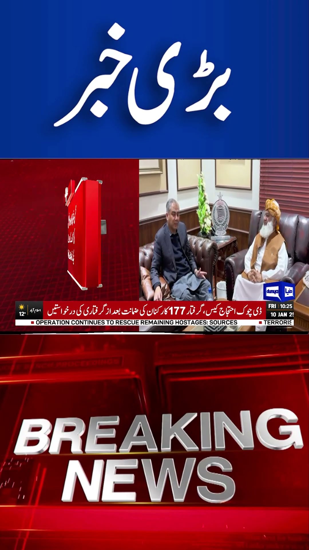 Breaking News...! Mohsin Naqvi Meets With Maulana FazlUr Rehman| Dunya News #shortsnews