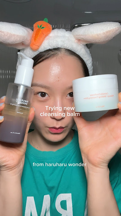 Trying new cleansing balm from haruharu wonder 🌻